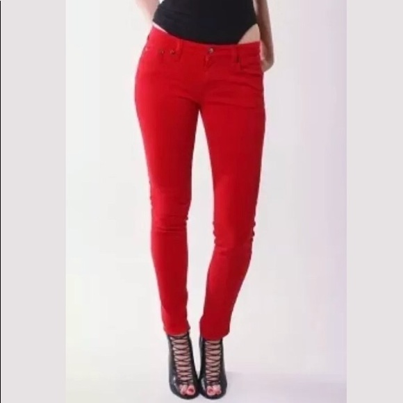 U-51 Denim - New! U-51 Bright Red Skinny Jeans